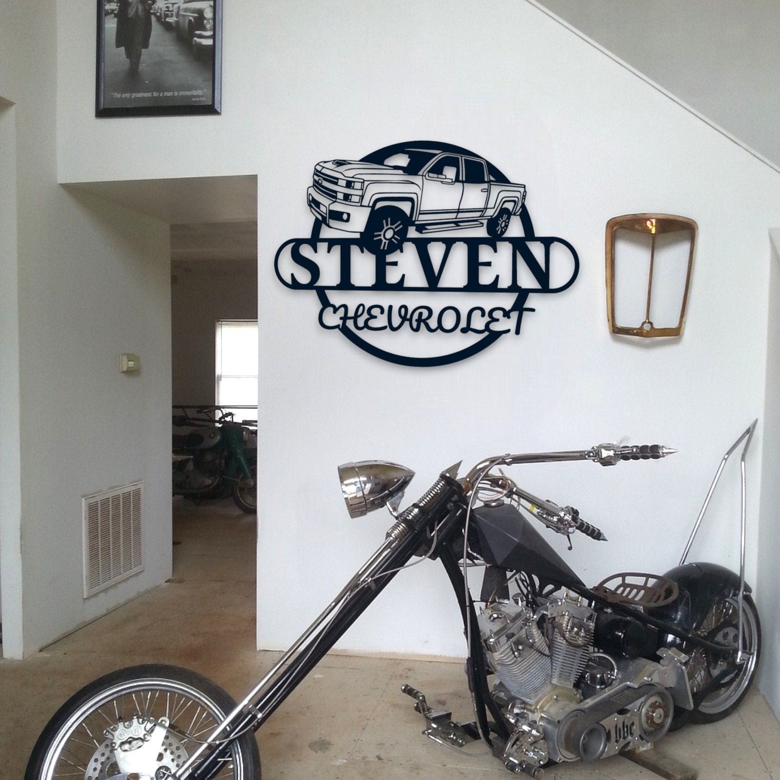 Father's Day Gift, Metal Car Sign for Dad's Garage, Stylish Gift for Father Dad, Personalized Custom Garage Signs