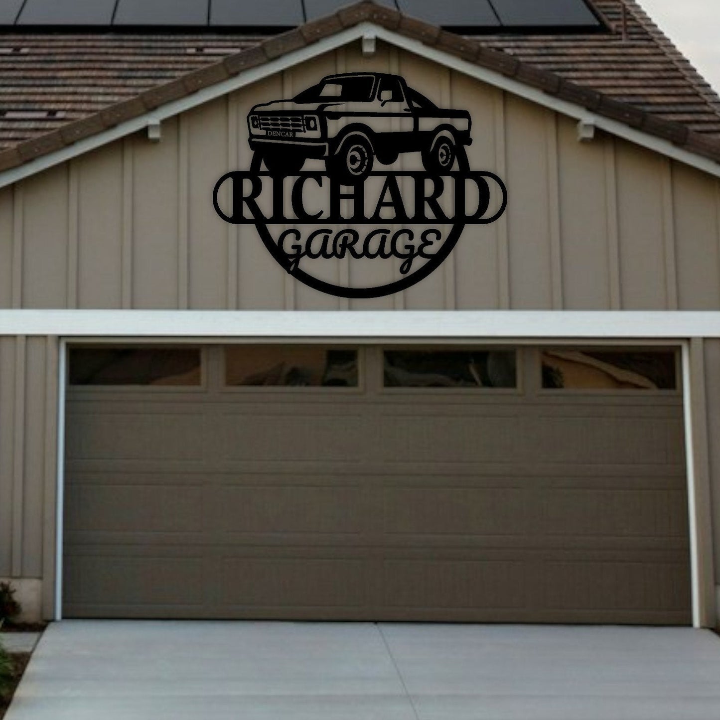 Father's Day Gift, Personalized Garage Signs, Metal Car Sign for Dad's Garage, Stylish Gift for Father Dad