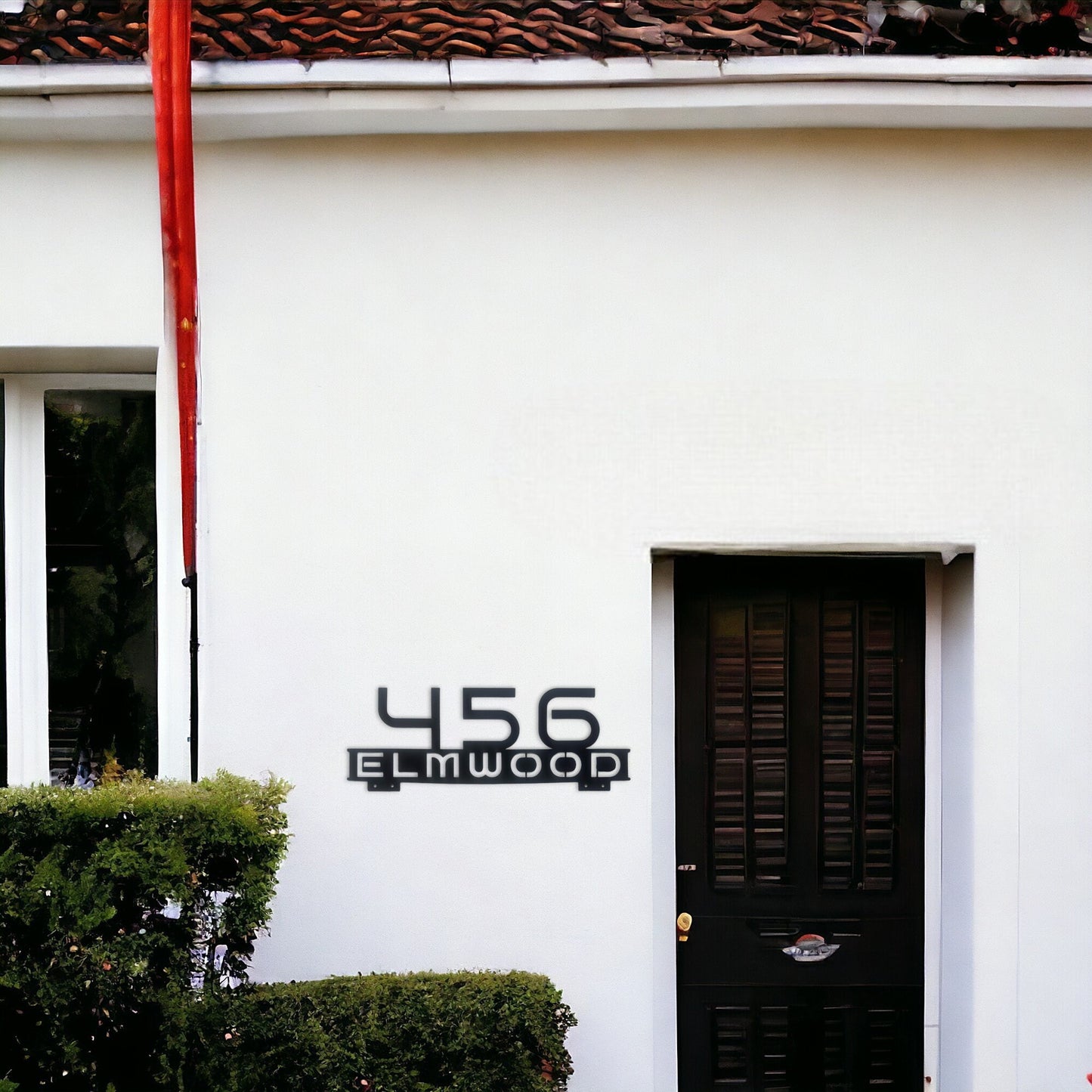 Personalized Metal Address Sign, Modern Address Sign with Stakes, Address Sign for Lawn, Realtor Gift Idea