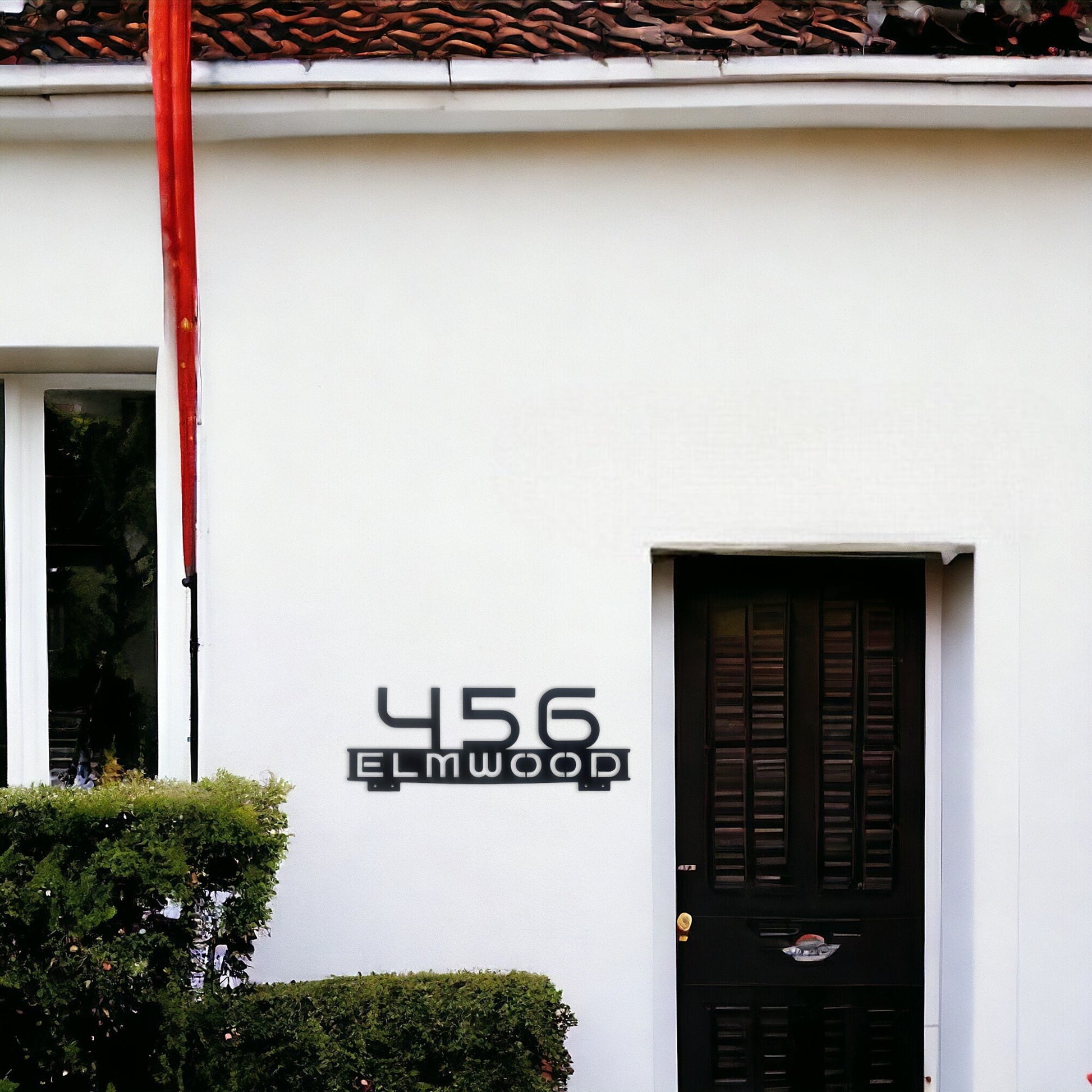 Personalized Metal Address Sign, Modern Address Sign with Stakes, Address Sign for Lawn, Realtor Gift Idea