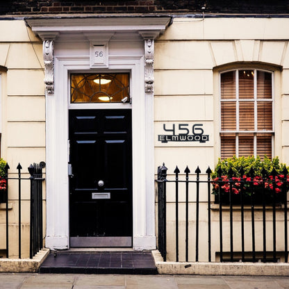 Personalized Metal Address Sign, Modern Address Sign with Stakes, Address Sign for Lawn, Realtor Gift Idea