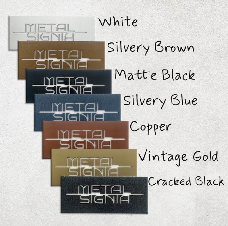 Custom Metal Address Sign with Eagle | Personalized House Number Sign | Modern Address Plaque