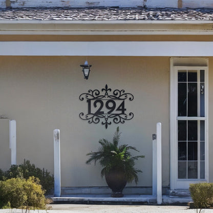 Personalized Metal House Numbers, Stylish Address Sign for House