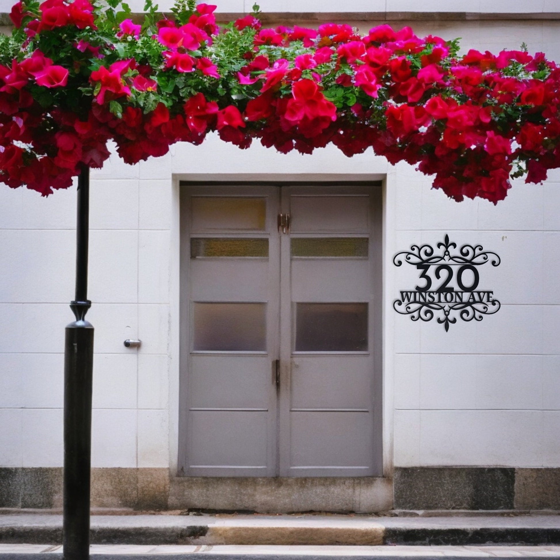 Personalized Metal House Numbers, Stylish Address Sign for House