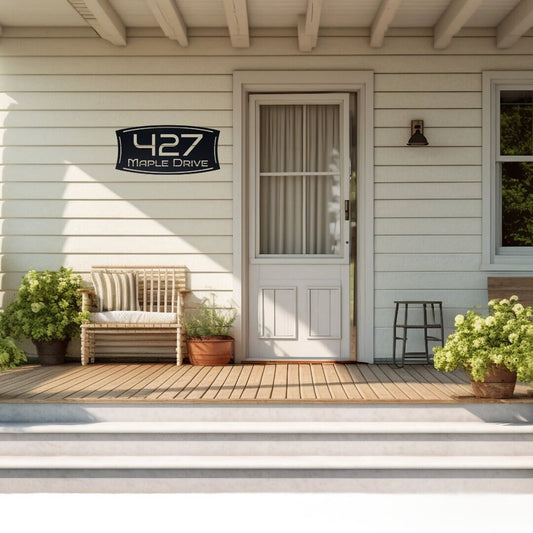 Metal House Numbers, Stylish Custom Address Sign, Personalized Outdoor Address Plaque, Housewarming Gift