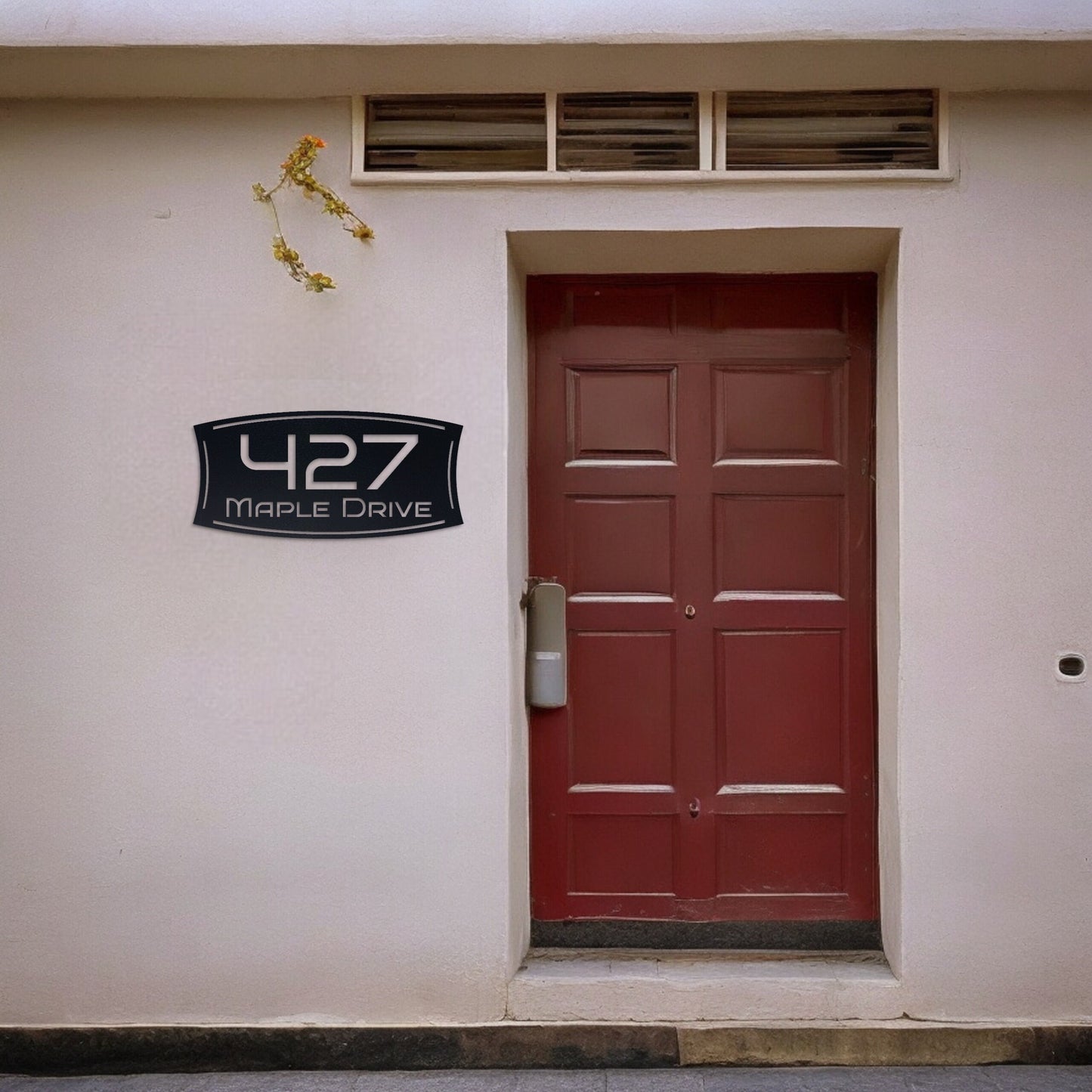 Stylish Metal Address Sign, Personalized Address Plaque