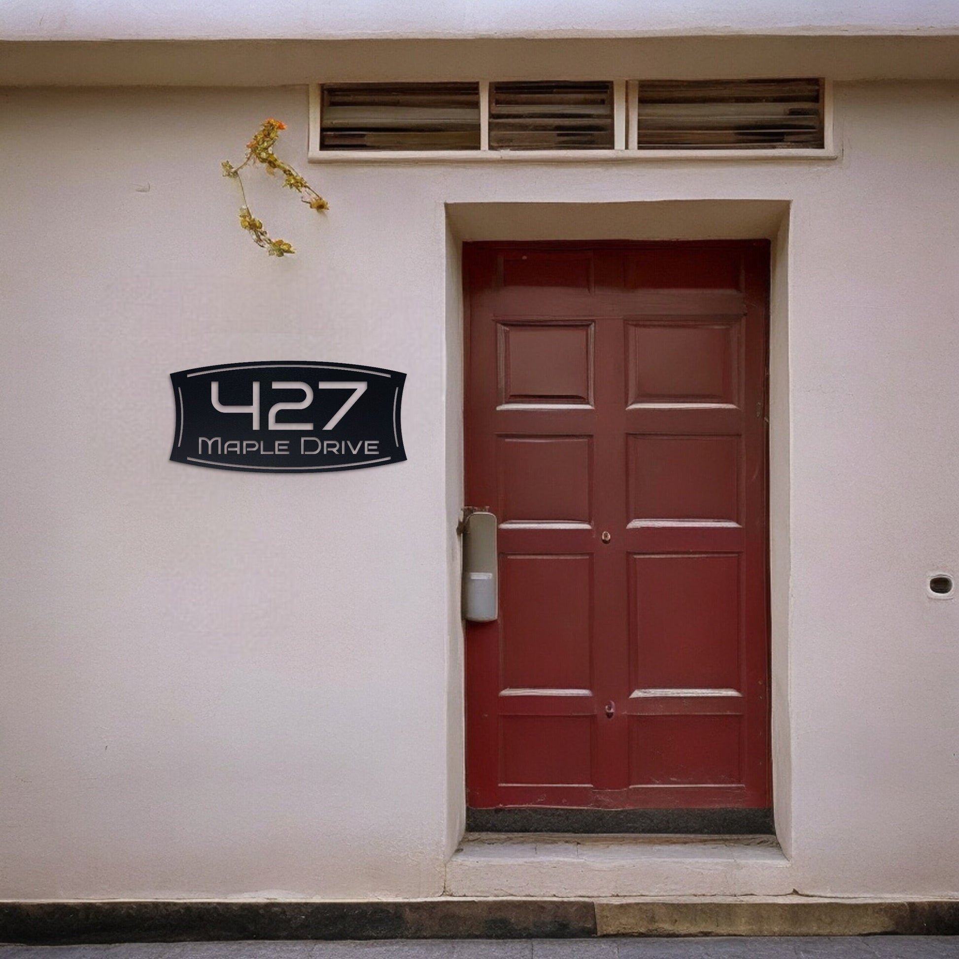 Stylish Metal Address Sign, Personalized Address Plaque