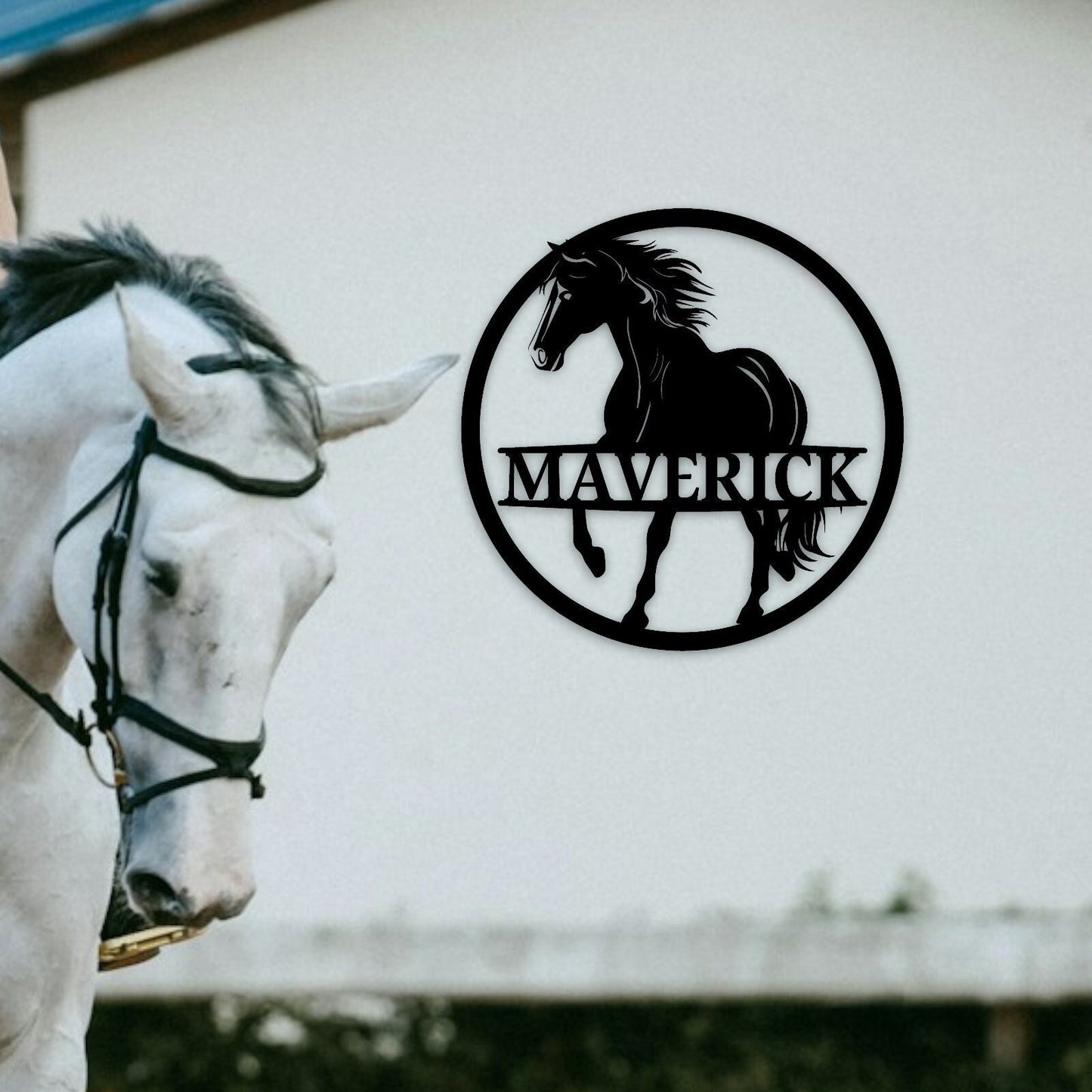 Custom Horse Metal Art, Horse sign , Cut to Order, Farmhouse Wall Sign, Housewarming, Horse Stall Sign, Anniversary, Stable, Horse gift