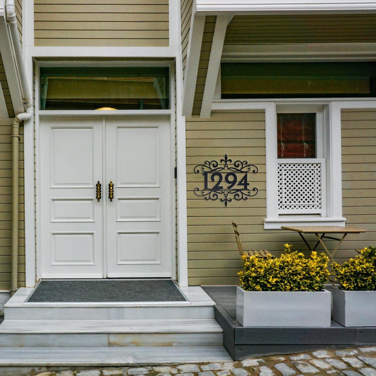 Custom Metal House Numbers, Stylish Address Sign for House, Perfect Housewarming Gift!