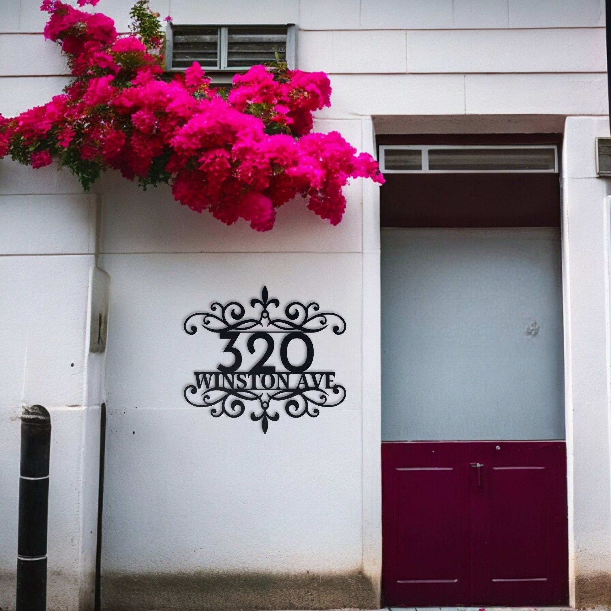 Personalized Metal House Numbers, Stylish Address Sign for House