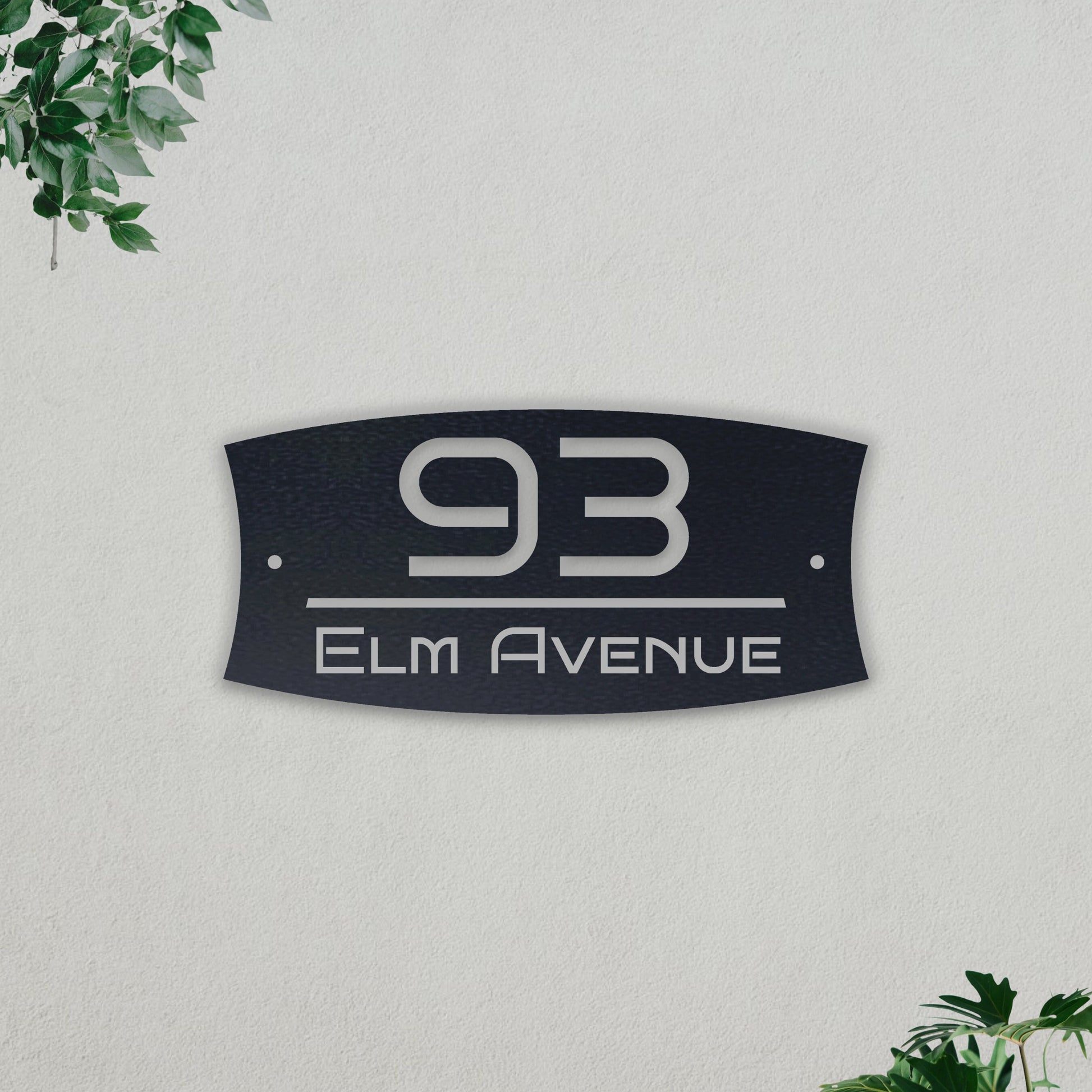 Metal House Address Sign, Custom Modern House Number Plaque, Personalized Outdoor Address Plaque, Stylish Housewarming Gift