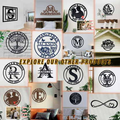 Personalized Compass Metal Wall Art, Metal Wall Art with GPS Coordinates, Custom Compass Metal Sign, Outdoor Metal Art