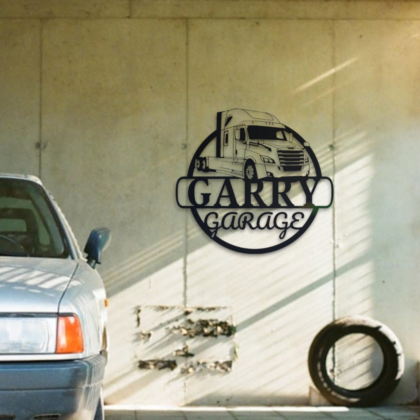 Father's Day Gift, Metal Car Sign for Dad's Garage, Stylish Gift for Father Dad, Personalized Custom Garage Signs