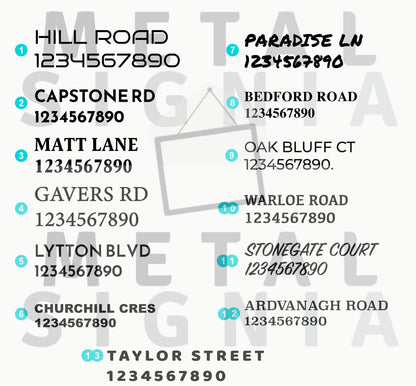 Personalized Metal Address Sign, Modern Address Sign, Realtor Gift Idea, Address Sign, Address, Address Sign for Porch, Metal Yard Sign