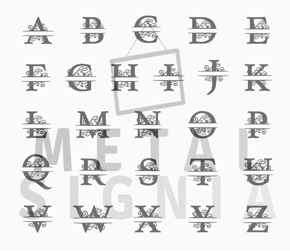 Personalized Metal Name Sign, Wedding Gift for Couple, Custom Family Name Sign, Metal Initial Door Hanger, Housewarming Gift