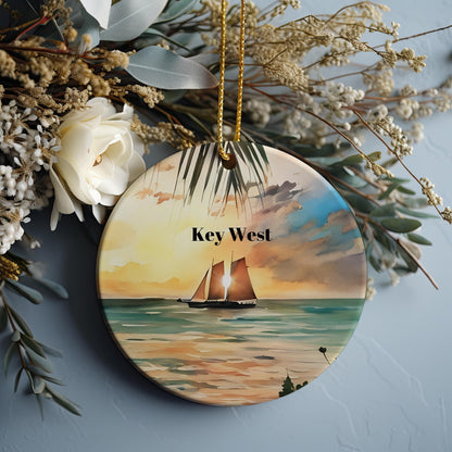 Key West Ornament, Christmas Ornament, Key West Gift, Travel Christmas Ornament, Christmas Decor, Key West Souvenir, Key West Travel