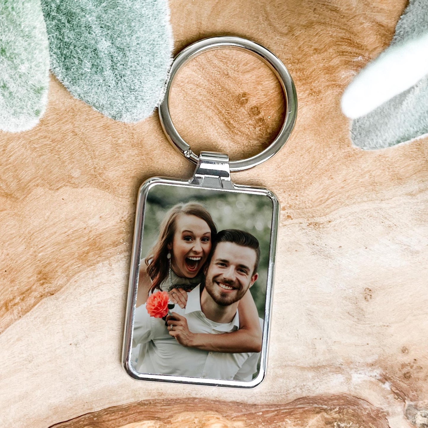 Custom Photo Car Keychain, Personalized Photo Gift, Birthday Gift, Anniversary Gift, Unique Couples Gift, Logo Keychain