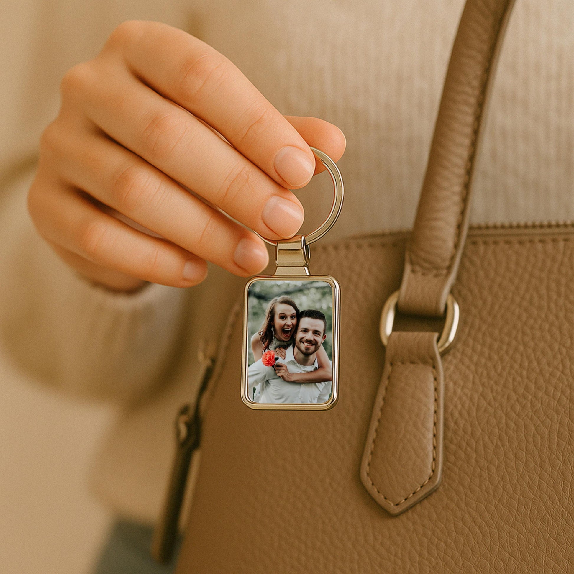 Custom Photo Car Keychain, Personalized Photo Gift, Birthday Gift, Anniversary Gift, Unique Couples Gift, Logo Keychain