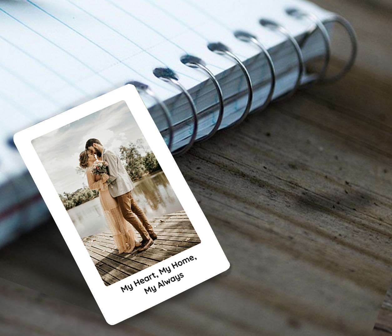 Personalized Photo Gift, Custom Metal Wallet Card, Custom Romantic Gift for Husband, Wife, Gifts for Him, Boyfriend, Girlfriend