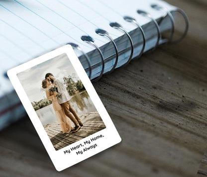 Personalized Photo Gift, Custom Metal Wallet Card, Custom Romantic Gift for Husband, Wife, Gifts for Him, Boyfriend, Girlfriend