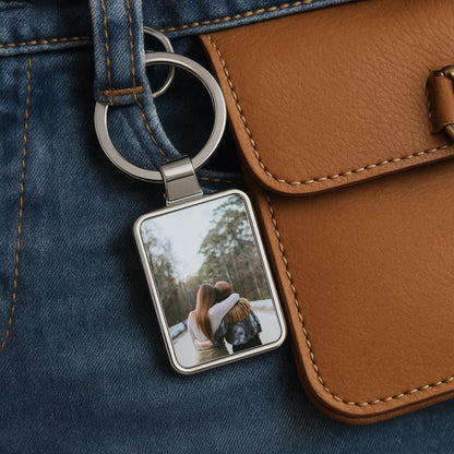 Best Friend Gift, Custom Best Friend Photo Keychain, Personalized Bestie Keepsake, BFF Gift Idea, Friendship Keyring, Custom Picture Gift