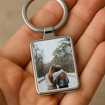 Best Friend Gift, Custom Best Friend Photo Keychain, Personalized Bestie Keepsake, BFF Gift Idea, Friendship Keyring, Custom Picture Gift