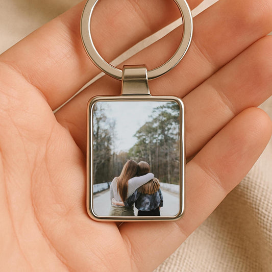 Best Friend Gift, Custom Best Friend Photo Keychain, Personalized Bestie Keepsake, BFF Gift Idea, Friendship Keyring, Custom Picture Gift