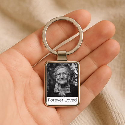 Custom Memorial Photo Keychain, Sympathy Gifts Loss of Mother, Personalized Loss of Loved One Gift, Condolence Remembrance Keepsake