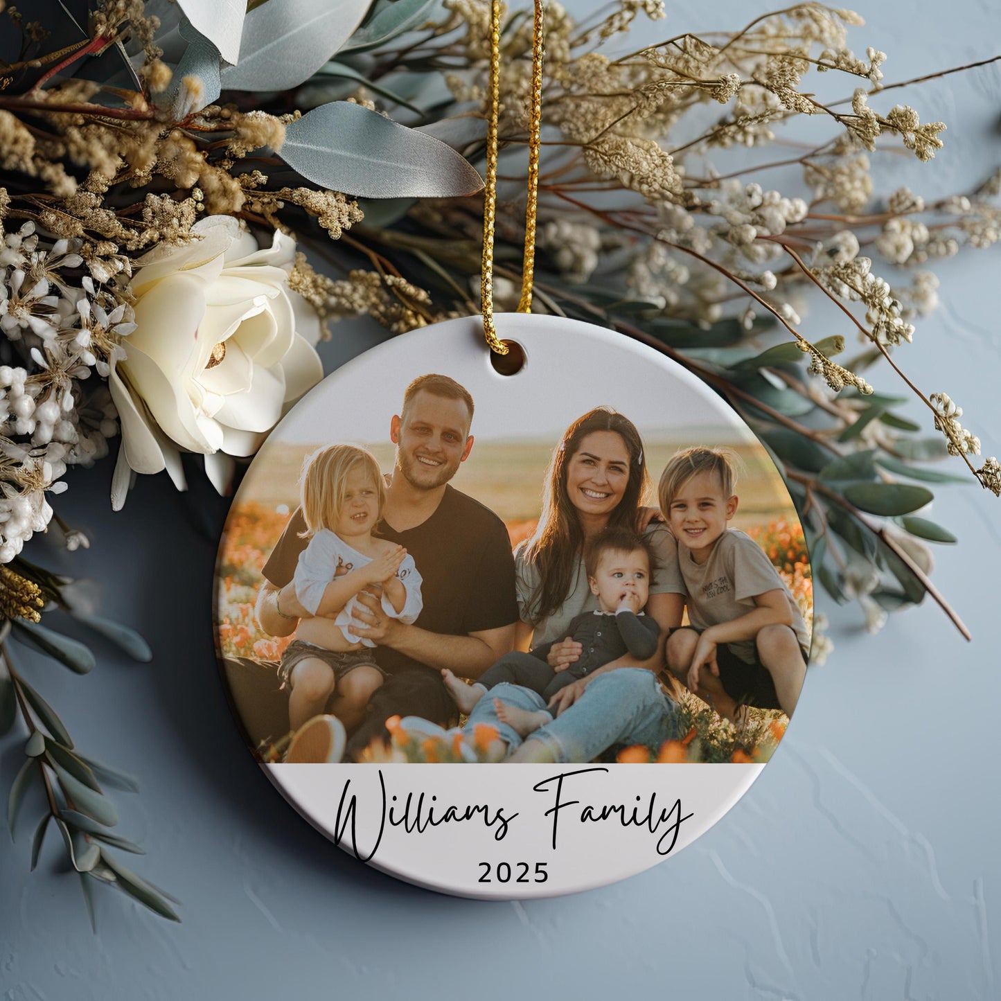 Picture Ornament, Custom Christmas Ornament, Couples Ornaments, Personalized Photo Ornament, Ceramic, Holiday Decor, Unique Christmas Gift