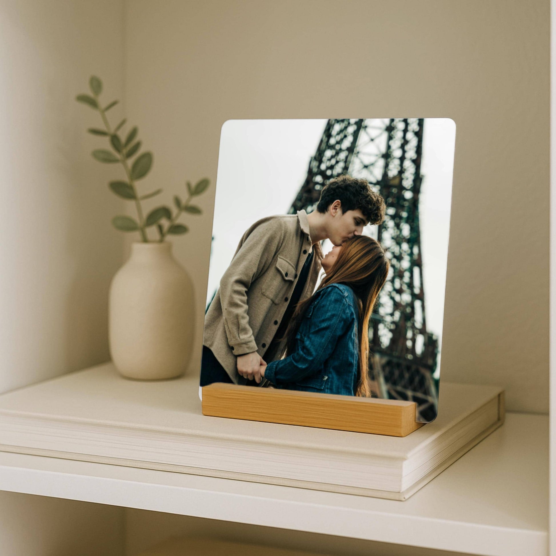 Couple Photo Gift, Personalized Metal Picture on Stand, Anniversary Valentines Gift for Boyfriend, Girlfriend, Husband, Wife