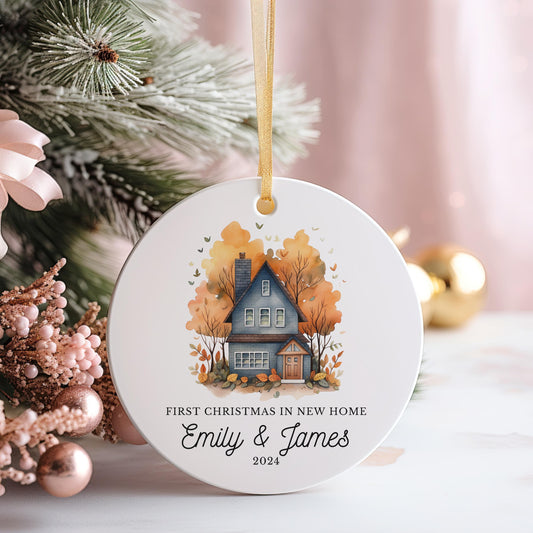 First Christmas Address Keepsake, Personalized New Home Ornament
