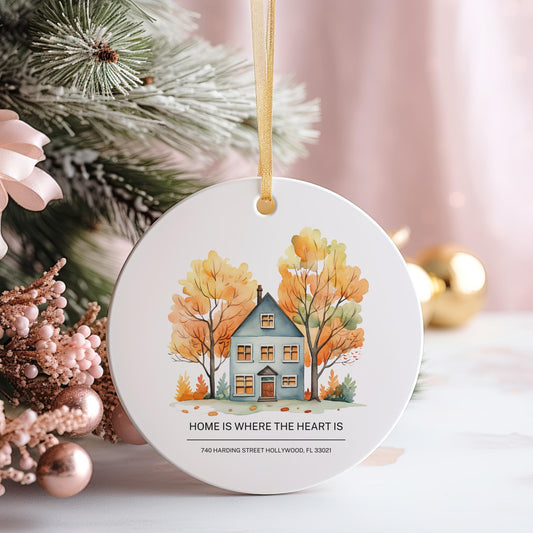Personalized New Address Ornament, First Christmas Keepsake