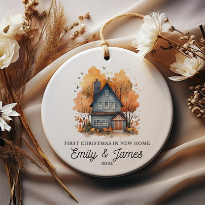 First Christmas Address Keepsake, Personalized New Home Ornament