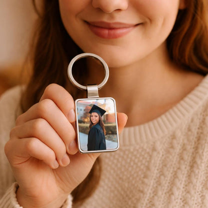 Graduation Gift for Daughter, Personalized Photo Keychain, 2026 Grad