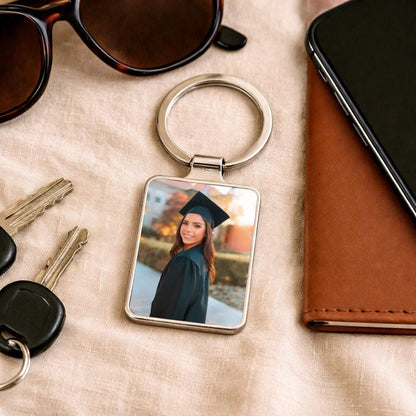 Graduation Gift for Daughter, Personalized Photo Keychain, 2026 Grad