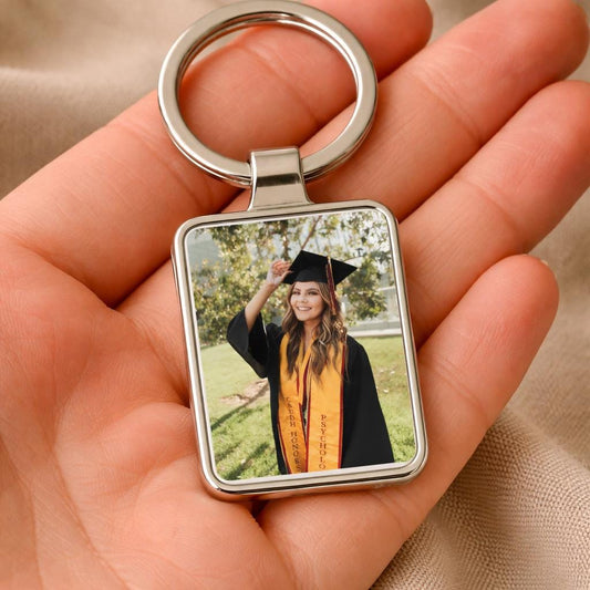 Graduation Photo Keychain, Personalized Gift for Graduate, Class of 2026 Keepsake