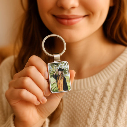 Graduation Photo Keychain, Personalized Gift for Graduate, Class of 2026 Keepsake