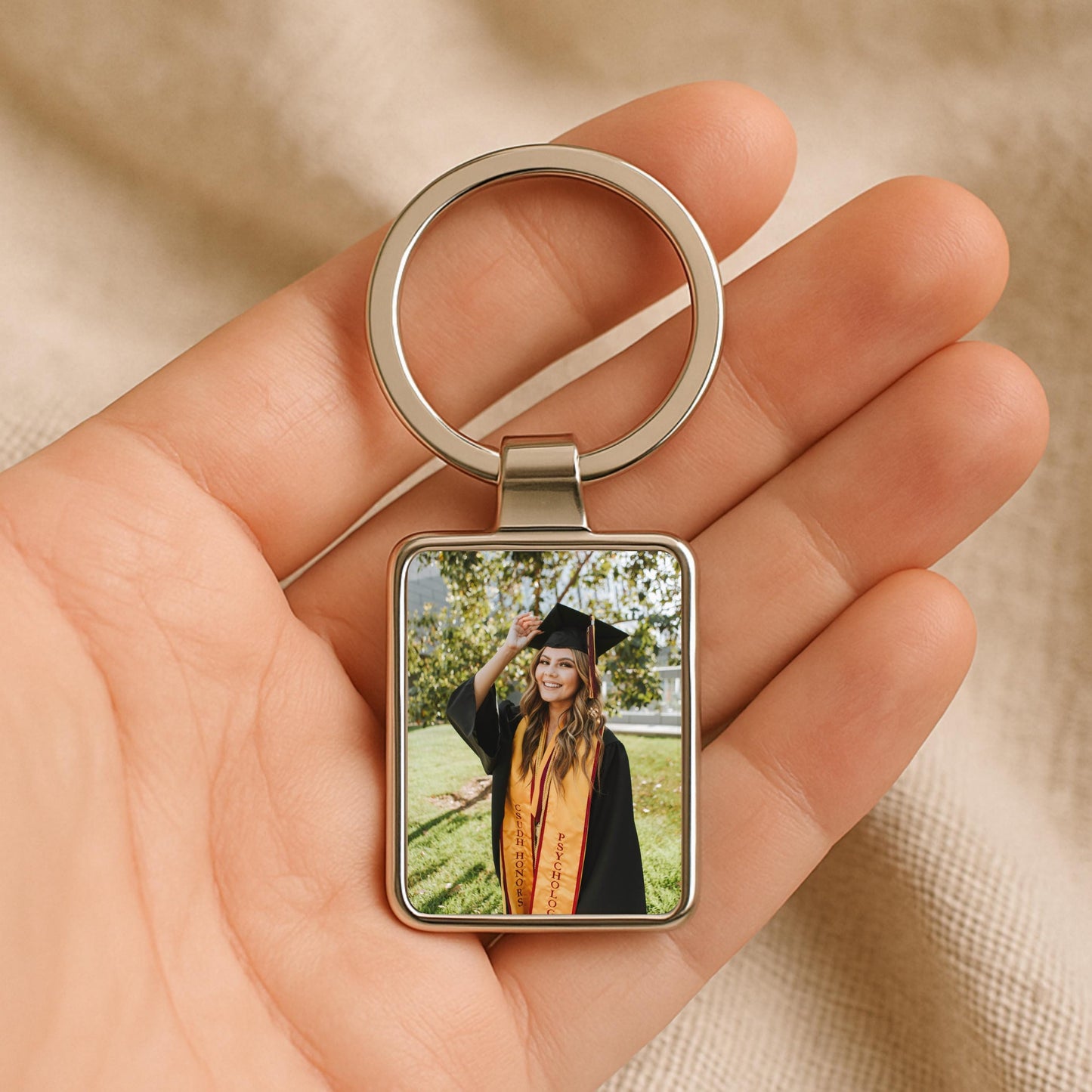 Graduation Photo Keychain, Personalized Gift for Graduate, Class of 2026 Keepsake