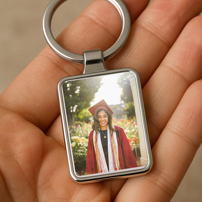 Class of 2026 Photo Keychain, Personalized Graduation Gift
