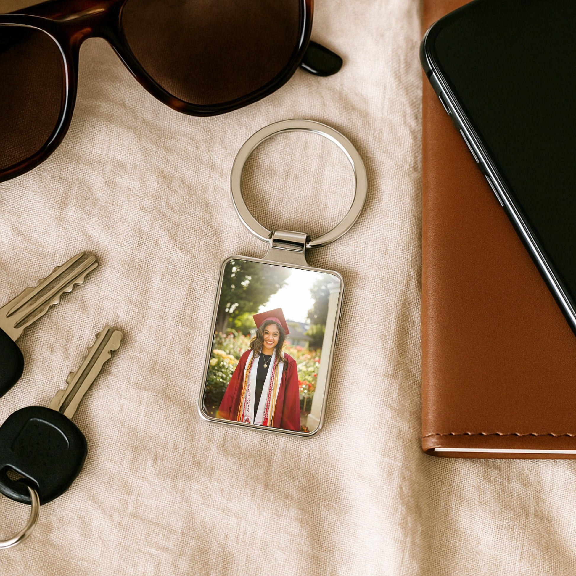 Class of 2026 Photo Keychain, Personalized Graduation Gift