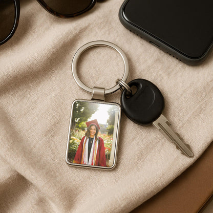 Class of 2026 Photo Keychain, Personalized Graduation Gift