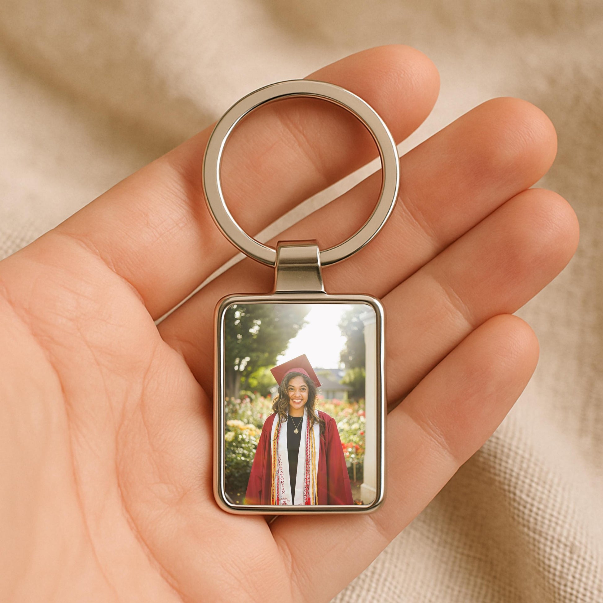Class of 2026 Photo Keychain, Personalized Graduation Gift