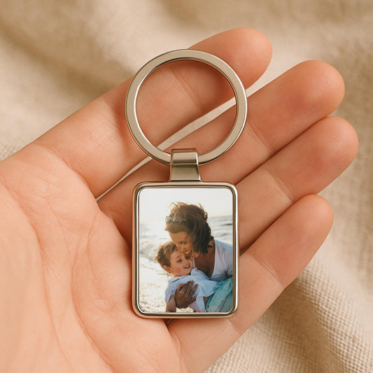 Mother’s Day Gift for Mom, Personalized Photo Keychain