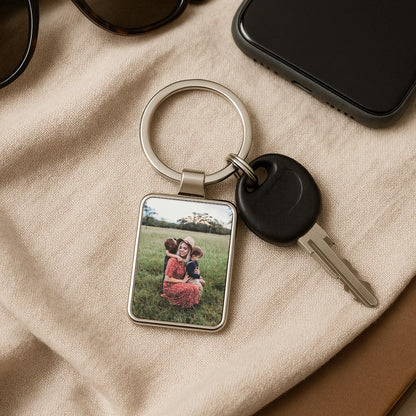 First Mother’s Day Photo Keychain, Personalized New Mom Gift