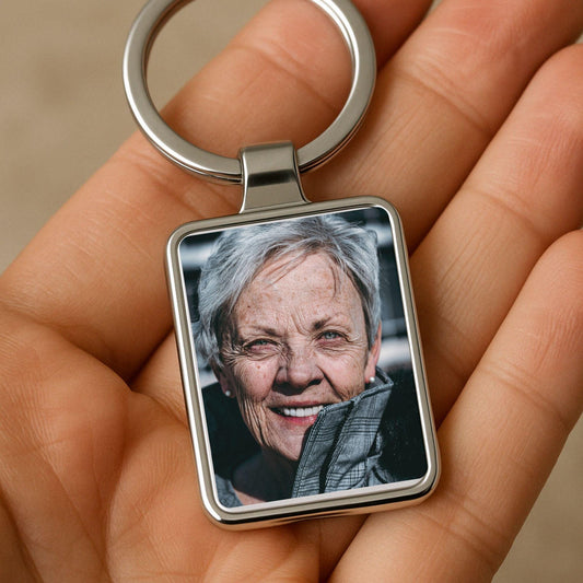 Grandma Photo Keychain, Personalized Gift from Grandkids
