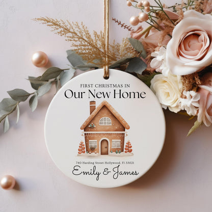 New Address Christmas Ornament, Personalized Home Keepsake