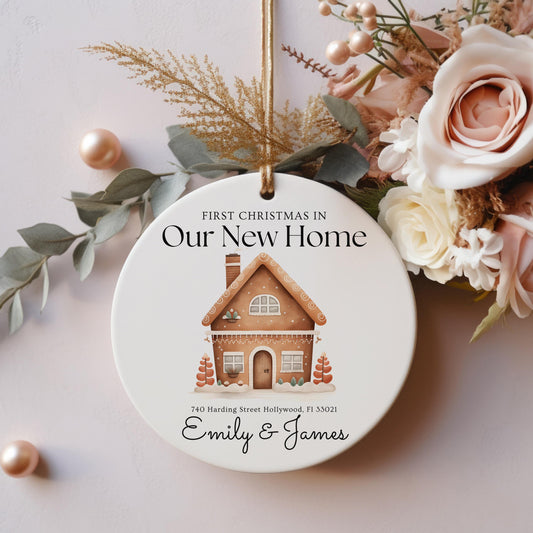 New Address Christmas Ornament, Personalized Home Keepsake
