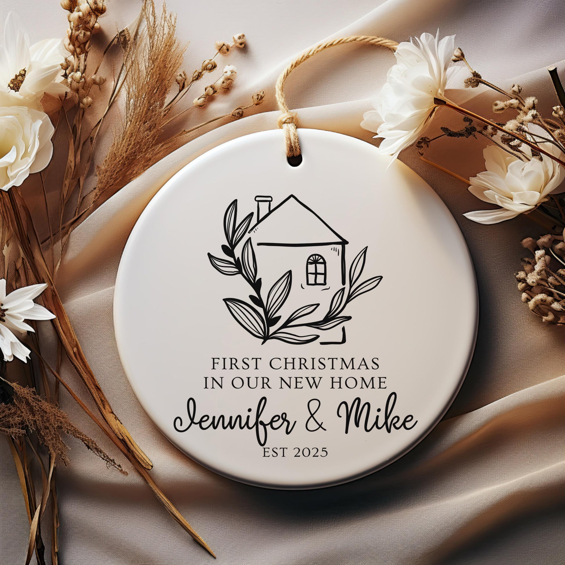 First Christmas New Home Ornament, Personalized New Home Keepsake, Housewarming Gift