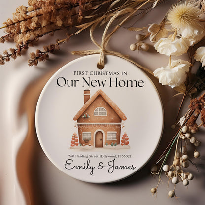 New Address Christmas Ornament, Personalized Home Keepsake