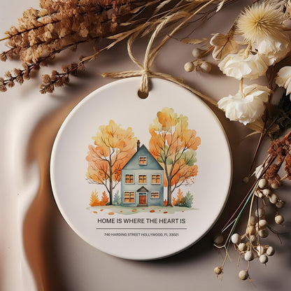 Personalized New Address Ornament, First Christmas Keepsake